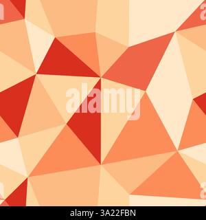 Minimalistic triangles background. Large triangles size. Repeatable pattern. Warm Sunset color palette. Modern vector tiles. Stock Vector