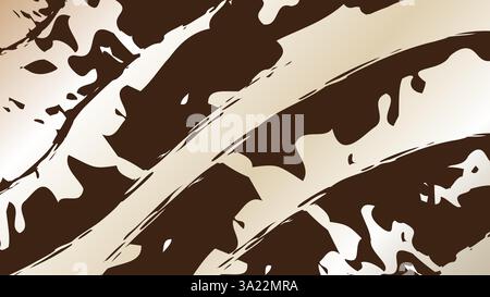Dark Abstract Ink Flow. A modern abstract background with bold brush strokes and a textured, organic feel Stock Vector