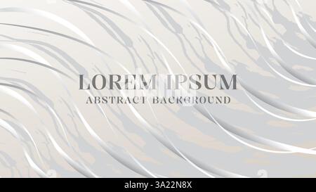 Elegant Flowing Abstract Background in Neutral Tones Stock Vector