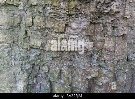Closeup Image of Weathered Cracked Concrete Surface with Detailed Grunge and Unique Textures Stock Photo
