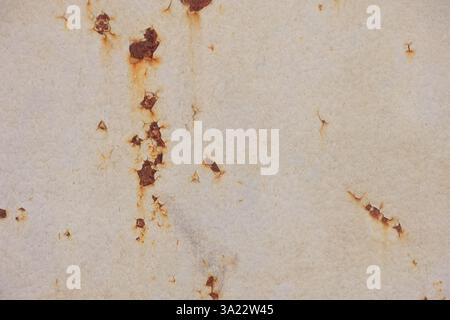 Rust on a painted metal surface Stock Photo