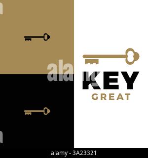 key house icon logo design template Stock Vector