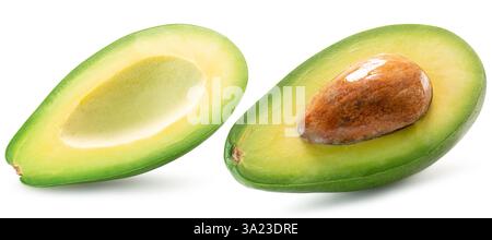 avocado isolated on white background. Stock Photo