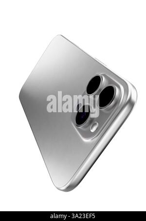modern smartphone isolated on a white background. 3d render. Stock Photo