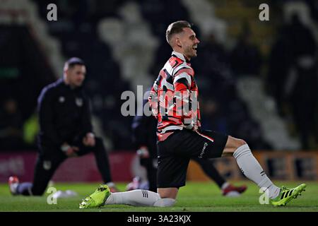 Danny Rose of Grimsby Town before the The Vertu Trophy match Bradford