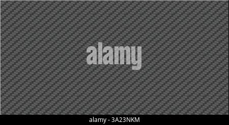 Titanium fiber skin texture with diagonal weave pattern. Strong, durable, futuristic composite material used in automotive, aerospace, high-tech Stock Vector