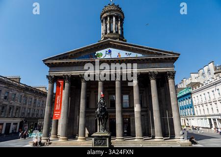 Glasgow, UK. 18th May, 2024. The front view of the Gallery of Modern Art, Glasgow, Great Britain, on May. 18, 2024. (Photo by Kostas Pikoulas/Sipa USA). Credit: Sipa USA/Alamy Live News Stock Photo