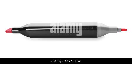 One double sided marker isolated on white Stock Photo