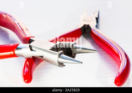 Close-up of jewelry making pliers, 2025, USA Stock Photo