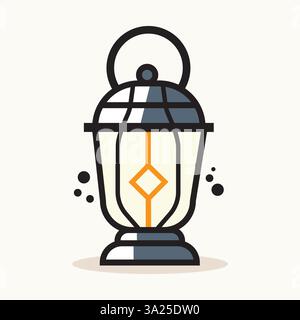 Islamic Lantern Illustration for Ramadan and Eid Stock Vector
