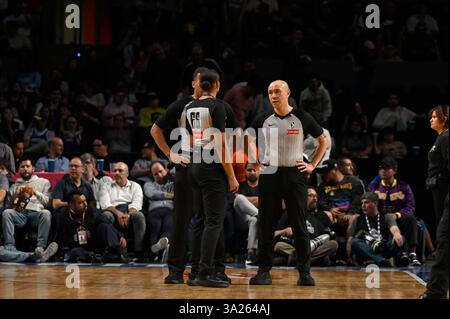 Mexico City, Ciudad de Mexico, Mexico. 11th Mar, 2025. Referees during the NBA G League match between Austin Spurs and Mexico City Capitanes at Mexico City Arena. on March 11, 2025 in Mexico City, Mexico. (Credit Image: © Carlos Tischler/eyepix via ZUMA Press Wire) EDITORIAL USAGE ONLY! Not for Commercial USAGE! Stock Photo