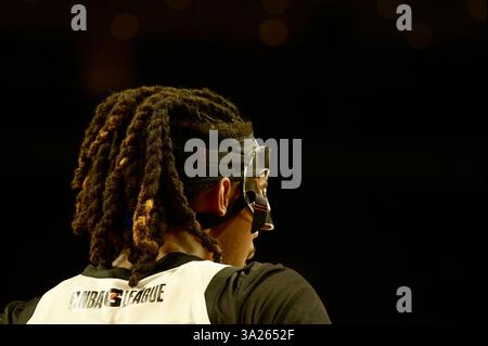 Mexico City, Ciudad de Mexico, Mexico. 11th Mar, 2025. Quinton Rose #24 of Austin Spurs during the first quarter of the NBA G League match at Mexico City Arena. on March 11, 2025 in Mexico City, Mexico. (Credit Image: © Carlos Tischler/eyepix via ZUMA Press Wire) EDITORIAL USAGE ONLY! Not for Commercial USAGE! Stock Photo