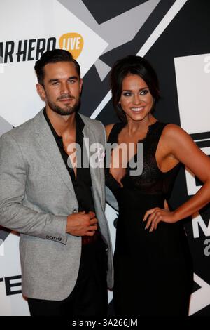 Alex Cannon and Vicky Pattison arrives at the 2015 MTV Europe Music