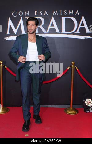 Mexico City, Mexico. 11th Mar, 2025. Diego Klein poses during a Photocall for the presentation of the Vix Original Series 'Con Esa Misma Mirada'. on March 11, 2025 in Mexico City, Mexico. (Photo by Yamak Perea/ Eyepix/Sipa USA) Credit: Sipa USA/Alamy Live News Stock Photo