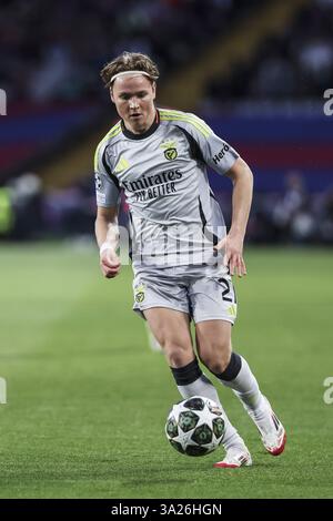 Andreas Schjelderup of SL Benfica in action during UEFA Champions ...