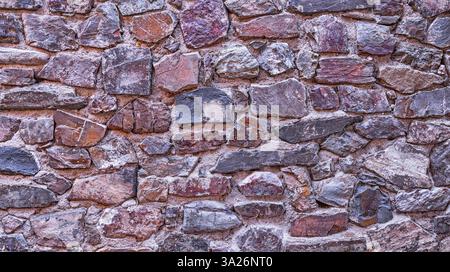 Natural Stone Wall Textured Background Stock Photo