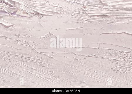 Rough large light brushstrokes of oil paint on canvas. Artistic vintage background for in design. Stock Photo