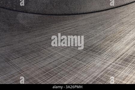 one metal car brake disc, steel car part to ensure braking Stock Photo