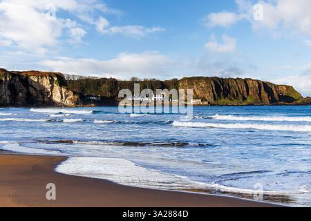 Portbradden from White Park Bay; Ballycastle; Co. Antrim; Ireland Stock Photo