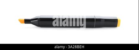 One double sided marker isolated on white Stock Photo
