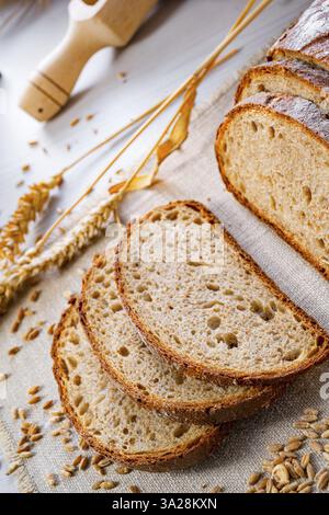 Delicious mixed rye bread, also known as grey bread Stock Photo - Alamy