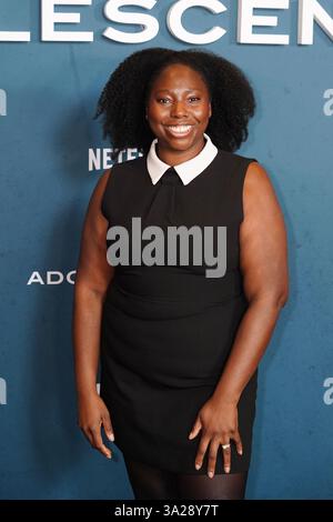 Tasha Bailey arriving for the special screening of Adolescence, at ...