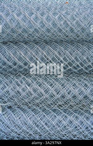 Rolls of rabitz type steel-wire plaster fabric Stock Photo