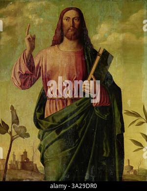 Christ Blessing, 1500, Painting by Giovanni Bellini Stock Photo - Alamy