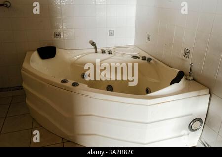 Hot Tub From An Angle Stock Photo