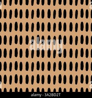 Small Dash Pattern Vector. Dotted lines texture. Retro seamless pattern with hand drawn sprinkles. Memphis style Stock Vector