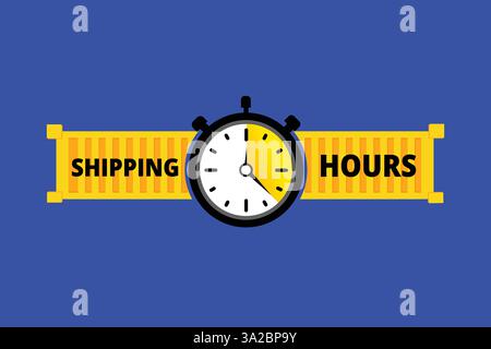 Understanding Shipping Hours for Fast Dispatch Stock Vector