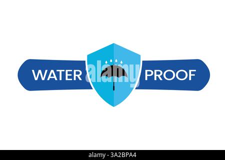 Water logos collection for companies in flat style Stock Vector