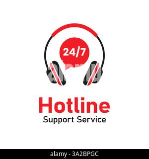 Headphones Logo can be used for company, icon, and others. Stock Vector