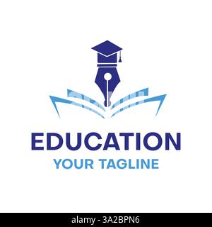 Crafting Logos That Inspire Learning Stock Vector