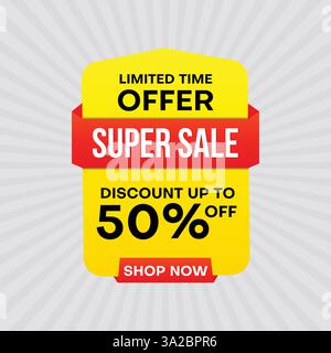 Don't Miss Our Super Sale Extravaganza Stock Vector