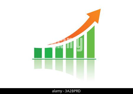 vector Business success growth arrow concept design Stock Vector