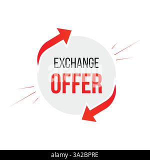 vector exchange offer for business marketing Stock Vector