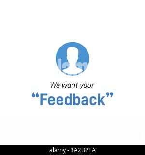 vector feedback sky blue design Stock Vector