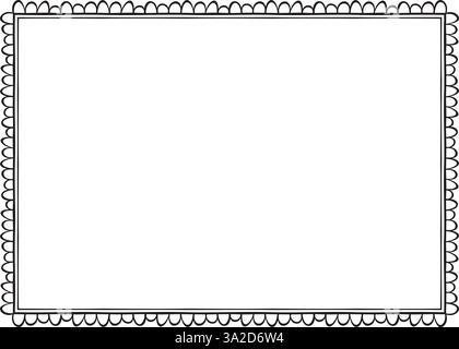 Vector illustration made with lines creating a rectangular border Stock ...