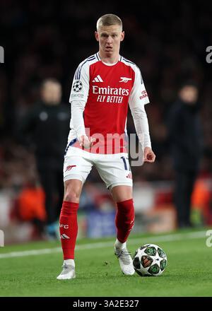 Arsenal’s Oleksandr Zinchenko during the UEFA Champions League round of ...