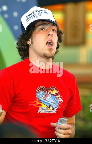 April 25, 2003; Anaheim, CA, USA; Singer BRYAN CHAN of LMNT at Disney's ...