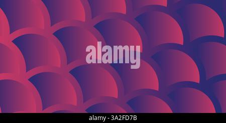 Traditional diagonal seigaiha japanese blue and pink gradient waves. Corporate business presentation, print, base for banner, Vector illustration Stock Vector