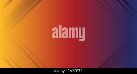 Vector abstract background texture design, bright poster, banner yellow background, pink and blue stripes and shapes Stock Vector