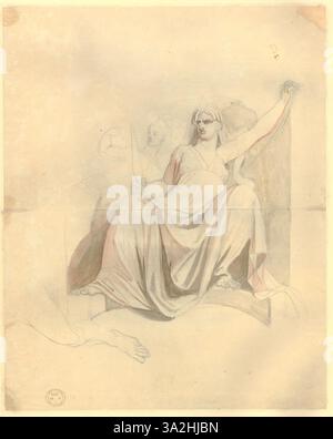 Inescapable Drawing In this drawing, Fuseli illustrates the figures of Satan, Sin, and ...
