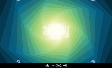 Geometric yellow blue hexagon background Stock Vector
