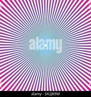 blue pink sunburst effect Stock Vector