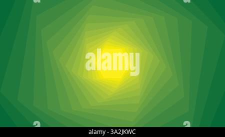 Geometric yellow to green hexagon background Stock Vector