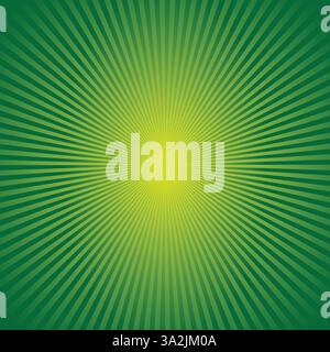 green shaded sunburst effect Stock Vector