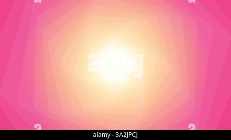 Geometric pink hexagon background Stock Vector