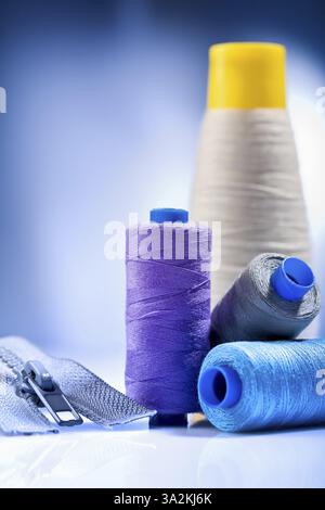 Set of sewing tools Stock Photo
